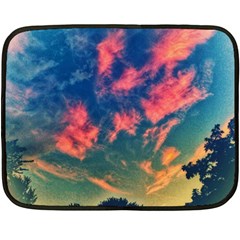  Brushstroke Skies Fleece Blanket (mini) by okhismakingart