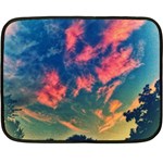  Brushstroke Skies Fleece Blanket (Mini) 35 x27  Blanket