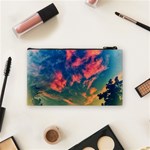  Brushstroke Skies Cosmetic Bag (Small) Back