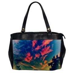  Brushstroke Skies Oversize Office Handbag by okhismakingart