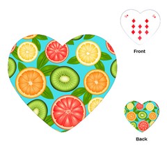 Fruit Love Playing Cards Single Design (heart) by designsbymallika