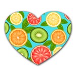 Fruit Love Heart Mousepads Front