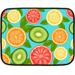 Fruit Love Double Sided Fleece Blanket (mini)  by designsbymallika