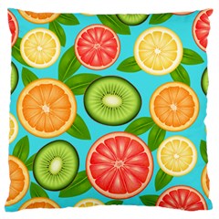 Fruit Love Large Cushion Case (two Sides) by designsbymallika