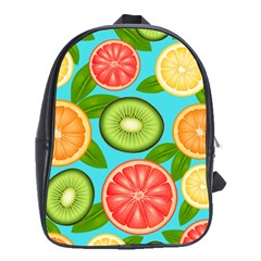 Fruit Love School Bag (xl) by designsbymallika