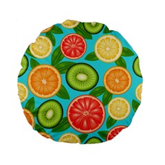 Fruit Love Standard 15  Premium Flano Round Cushions by designsbymallika