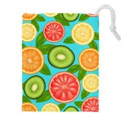 Fruit Love Drawstring Pouch (5xl) by designsbymallika