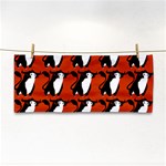  Bull In Comic Style Pattern - Mad Farming Animals Hand Towel Front