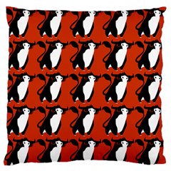  Bull In Comic Style Pattern - Mad Farming Animals Standard Flano Cushion Case (two Sides) by DinzDas