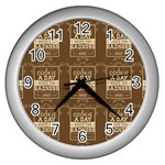 A Cookie A Day Keeps Sadness Away Wall Clock (Silver) Front