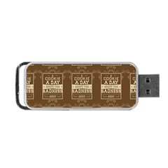 A Cookie A Day Keeps Sadness Away Portable Usb Flash (two Sides) by DinzDas