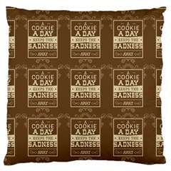 A Cookie A Day Keeps Sadness Away Standard Flano Cushion Case (one Side) by DinzDas