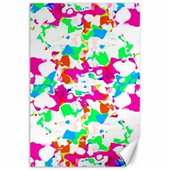 Bright Multicolored Abstract Print Canvas 24  X 36  by dflcprintsclothing