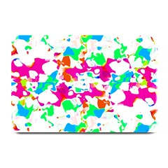 Bright Multicolored Abstract Print Plate Mats