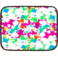 Bright Multicolored Abstract Print Double Sided Fleece Blanket (mini)  by dflcprintsclothing