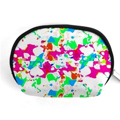 Bright Multicolored Abstract Print Accessory Pouch (medium)