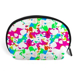 Bright Multicolored Abstract Print Accessory Pouch (large)