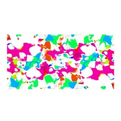 Bright Multicolored Abstract Print Satin Wrap by dflcprintsclothing