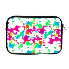 Bright Multicolored Abstract Print Apple Macbook Pro 17  Zipper Case by dflcprintsclothing