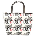 Lazy Af Panther - Lazy Fool Leopard Bucket Bag Front