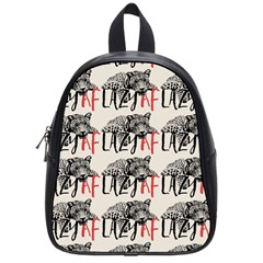 Lazy Af Panther - Lazy Fool Leopard School Bag (small) by DinzDas