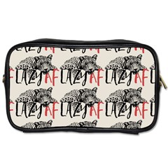 Lazy Af Panther - Lazy Fool Leopard Toiletries Bag (two Sides) by DinzDas