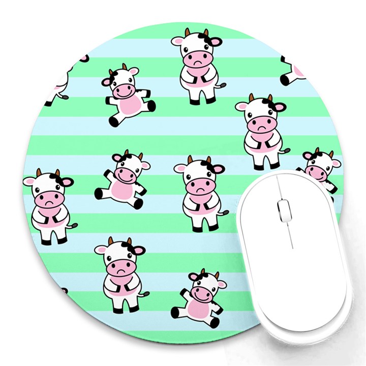 Cow Pattern Round Mousepads