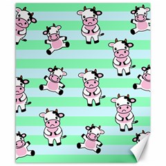 Cow Pattern Canvas 8  X 10  by designsbymallika