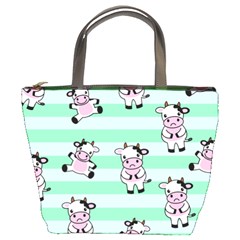 Cow Pattern Bucket Bag by designsbymallika