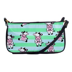 Cow Pattern Shoulder Clutch Bag by designsbymallika