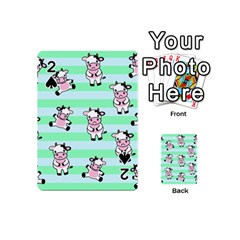 Cow Pattern Playing Cards 54 Designs (mini) by designsbymallika