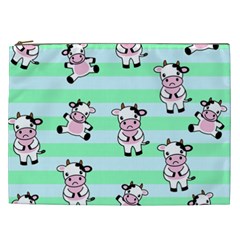 Cow Pattern Cosmetic Bag (xxl) by designsbymallika