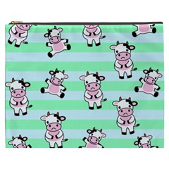 Cow Pattern Cosmetic Bag (xxxl) by designsbymallika