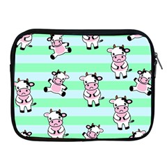 Cow Pattern Apple Ipad 2/3/4 Zipper Cases by designsbymallika