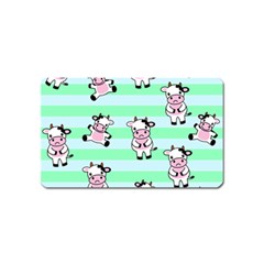 Cow Pattern Magnet (name Card) by designsbymallika