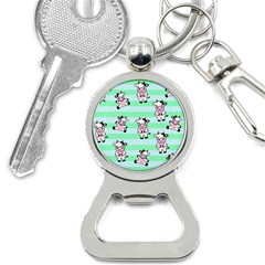 Cow Pattern Bottle Opener Key Chain by designsbymallika