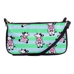 Cow Pattern Shoulder Clutch Bag Front