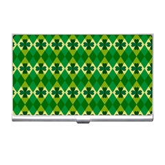 St Patricks Pattern Business Card Holder by designsbymallika