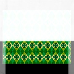 St Patricks Pattern Rectangular Jigsaw Puzzl by designsbymallika