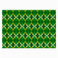 St Patricks Pattern Large Glasses Cloth by designsbymallika