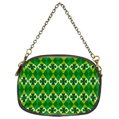 St Patricks Pattern Chain Purse (two Sides) by designsbymallika