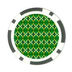 St Patricks Pattern Poker Chip Card Guard (10 Pack) by designsbymallika