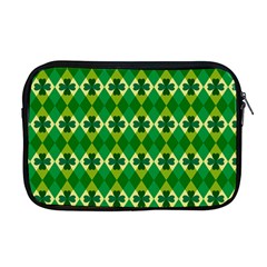 St Patricks Pattern Apple Macbook Pro 17  Zipper Case by designsbymallika