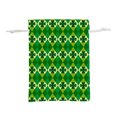 St Patricks Pattern Lightweight Drawstring Pouch (l) by designsbymallika