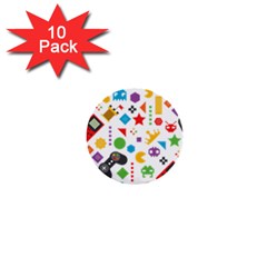 Gamer 1  Mini Buttons (10 Pack)  by designsbymallika