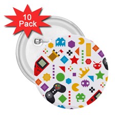 Gamer 2 25  Buttons (10 Pack)  by designsbymallika