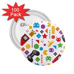 Gamer 2 25  Buttons (100 Pack)  by designsbymallika