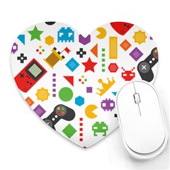 Gamer Heart Mousepads by designsbymallika