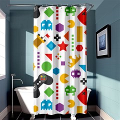 Gamer Shower Curtain 36  X 72  (stall)  by designsbymallika