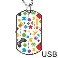 Gamer Dog Tag Usb Flash (two Sides) by designsbymallika